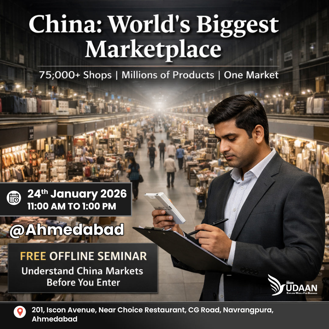 From Ahmedabad to China - Free Seminar | 24 Jan 2026